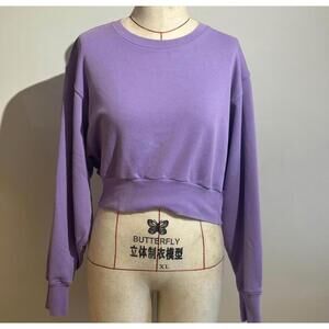 Tna Airy Perfect Fleece Cropped -Lavender Women's‎ Size M